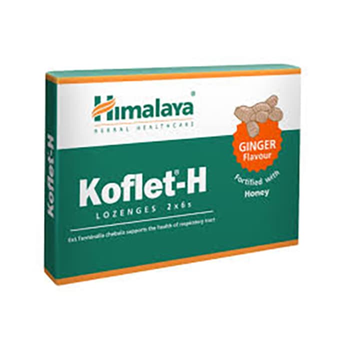 Himalaya koflet-h lozenges ginger pack of 6