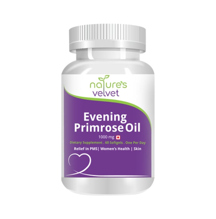 Natures velvet lifecare evening primrose oil 1000mg capsule