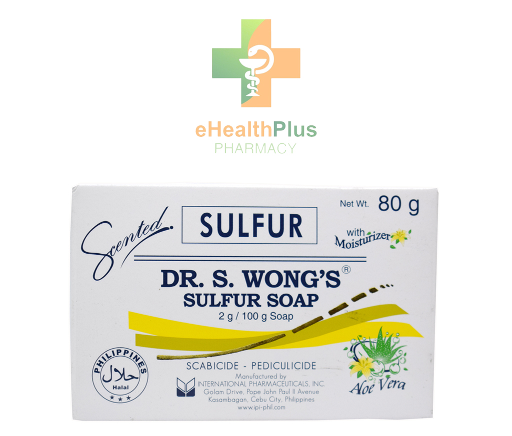 Dr. S. Wong's Sulfur Bar Soap Scented with Moisturizer 80g