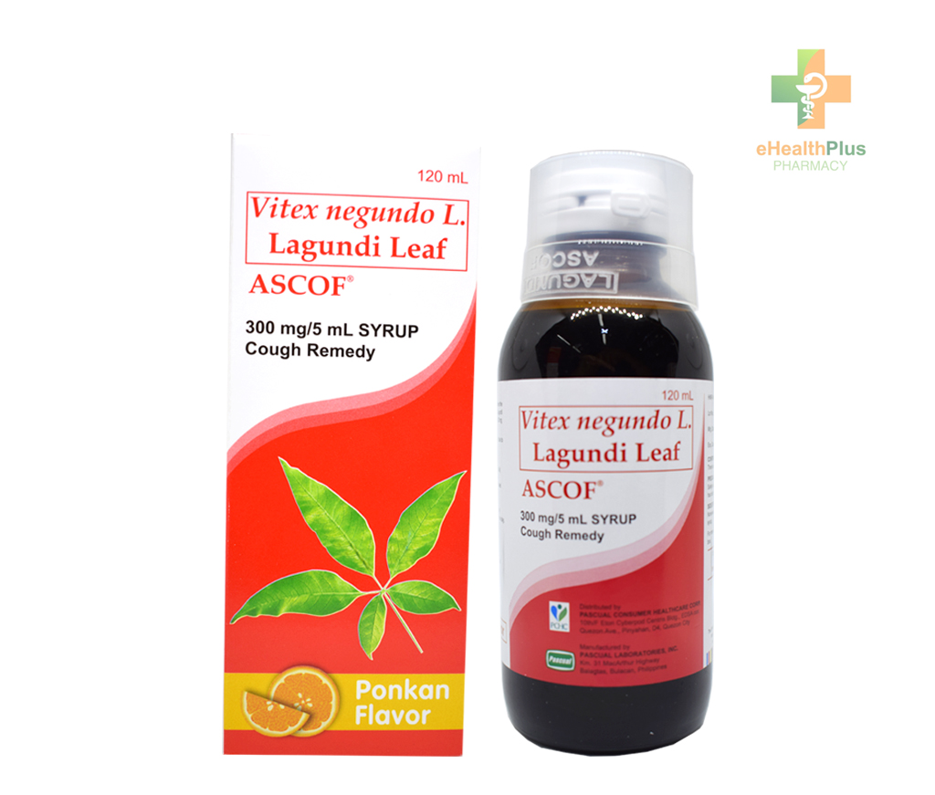 Ascof Syrup for Kids Ponkan-Flavored Syrup 120ml