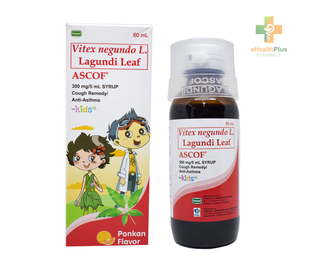 Ascof Syrup for Kids Ponkan-Flavored Syrup 60ml