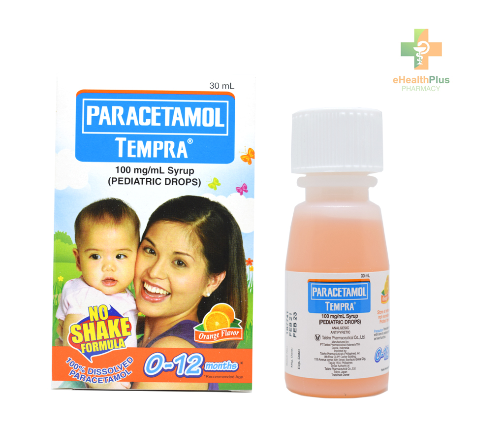 Tempra 100mg/mL Orange Flavor Oral Drops 30mL