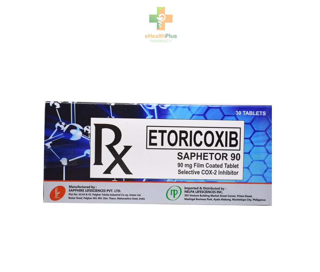 Etoricoxib 90mg Film Coated Tablet (Saphetor)