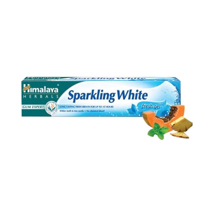 himalaya sparkling white gel toothpaste